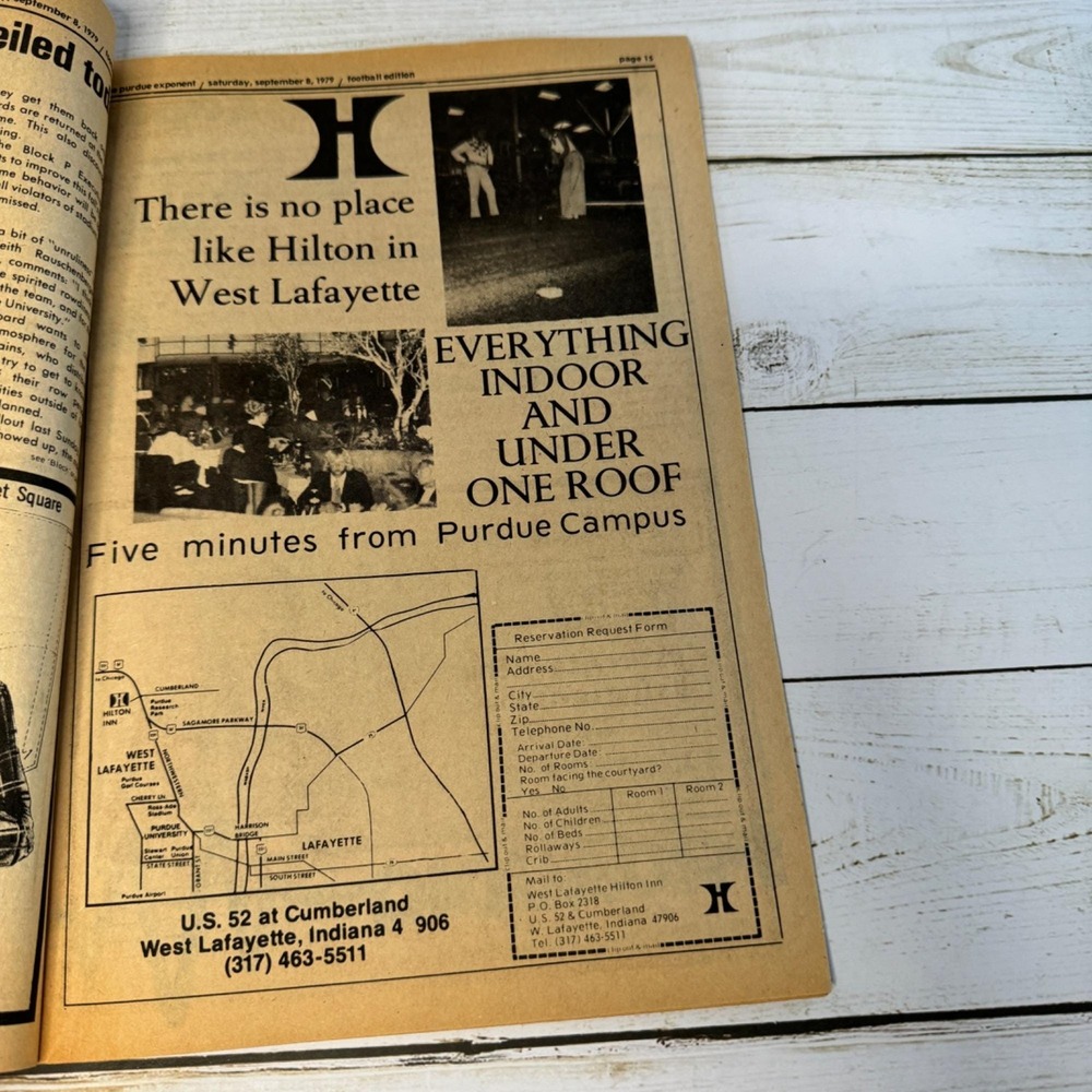 Vintage 1979 Purdue Football Programs  Wisconsin & Roses Are Black Covers - Picture 10 of 10